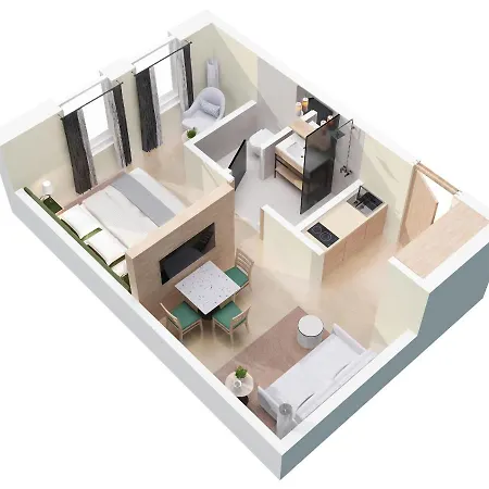 Апарт-отель Onebavariahomes 4*